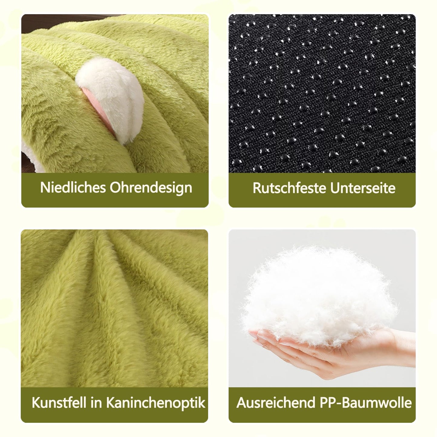 Mikrofgo Katzenhöhlenbett, Haustierzelt Mit Rutschfestem Boden, Niedliches Katzenhaus, Weicher, Warmer Haustierunterschlupf, Weiches Und Bequemes Hundebett(M, Grau)